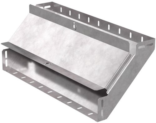 Угол для лотка вертикальный внутренний с крышкой Промрукав Стандарт 90град. 500х80 фото Угол для лотка вертикальный внутренний с крышкой Промрукав Стандарт 90град. 500х80 картинка